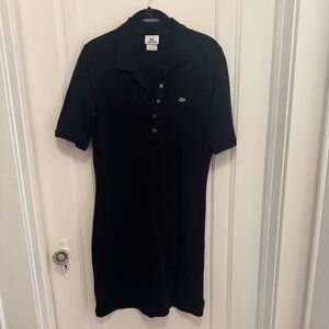 Lacoste t-shirt dress black, Women's size 42